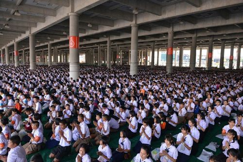 ภาพ No.12116:ประมวลภาพวันรวมพลังเด็กดี V-Star ผู้นำฟื้นฟูศีลธรรมโลก ครั้งที่ 9