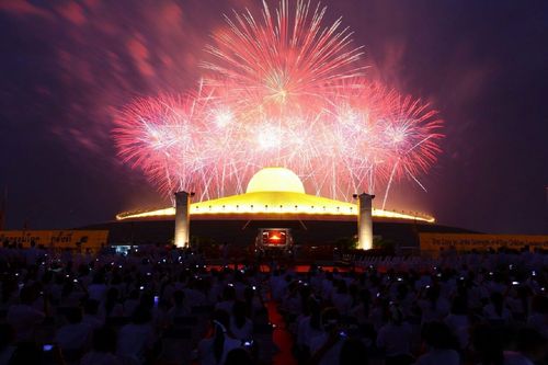 ภาพ No.12134:ประมวลภาพวันรวมพลังเด็กดี V-Star ผู้นำฟื้นฟูศีลธรรมโลก ครั้งที่ 9