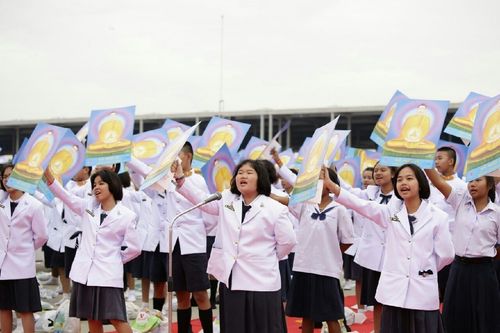 ภาพ No.12167:ประมวลภาพวันรวมพลังเด็กดี V-Star ผู้นำฟื้นฟูศีลธรรมโลก ครั้งที่ 9