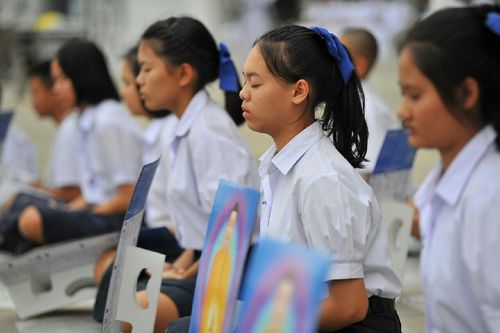 ภาพ No.12174:ประมวลภาพวันรวมพลังเด็กดี V-Star ผู้นำฟื้นฟูศีลธรรมโลก ครั้งที่ 9