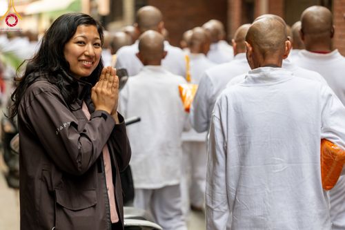 ภาพ No.313457:วันพฤหัสบดีที่ 12 มีนาคม พ.ศ. 2569 ขบวนแห่นาคธรรมทายาทในโครงการบรรพชาสามเณร 500 รูป  จาก นาคบาฮาล (Nagbahal) สู่จัตุรัสปาทัน (Patan Durbar Square) ประเทศเนปาล