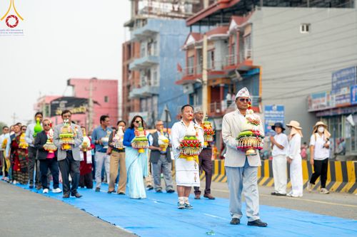 ภาพ No.317062:วันเสาร์ที่ 28 มีนาคม พ.ศ.2569 ธรรมยาตราจาริก ณ ซุ้มประตูลุมพินีเกต(Lumbini Gate) ประเทศเนปาล