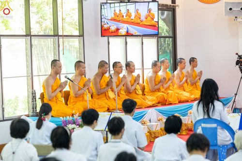 ภาพ No.78123:พิธีเจริญพระพุทธมนต์ สมโภชดวงแก้ว  " ดวงตะวันแห่งเกาหลี "  ดวงแก้ว "บริกรรมนิมิต" เพื่อการเข้าถึงธรรม  วันเสาร์ที่ 18 มีนาคม พ.ศ.2566  ณ อาคารปลูกศรัทธา วัดพระธรรมกาย