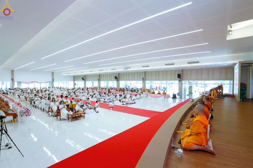 ภาพ No.83272:พิธีถวายสังฆทานคณะสงฆ์ 85 รูป  และพิธีทอดผ้าป่ายกช่อฟ้าดวงแก้ว มหาวิหารหลวงปู่  วันอาทิตย์ที่ 18 มิถุนายน 2566 ณ ศูนย์ปฏิบัติธรรมภาคใต้ อ.บางกล่ำ จ.สงขลา