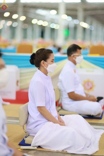 ภาพ No.85144:บรรยากาศการต้อนรับพระสังฆาธิการทั่วประเทศ และพิธีบูชาข้าวพระในวันสมาธิโลก วันอาทิตย์ต้นเดือนที่ 6 สิงหาคม พ.ศ. 2566 ณ สภาธรรมกายสากล วัดพระธรรมกาย