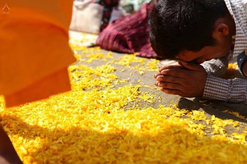 ภาพ No.15748:ประมวลภาพพิธีอัญเชิญรูปหล่อทองคำพระมงคลเทพมุนี (สด จนฺทสโร) ประดิษฐาน ณ วัดโบสถ์บน