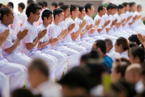 ภาพ No.16238:ประมวลภาพพิธีปลงผมธรรมทายาท รุ่นบูชาธรรม 71 ปี พระเทพญาณมหามุนี