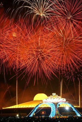 ภาพ No.19390:ประมวลภาพพิธีทอดกฐิน ณ วัดพระธรรมกาย ประจำปี พ.ศ. 2558