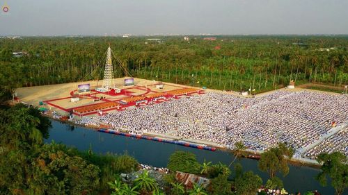 ภาพ No.19689:ประมวลภาพพิธีสถาปนามหาวิหารพระมงคลเทพมุนี (สด จนฺทสโร) ณ คลองบางนางแท่น