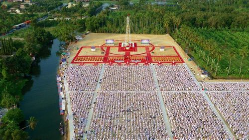 ภาพ No.19783:ประมวลภาพพิธีสถาปนามหาวิหารพระมงคลเทพมุนี (สด จนฺทสโร) ณ คลองบางนางแท่น