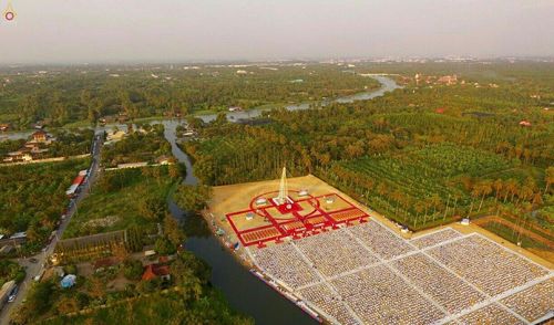 ภาพ No.19748:ประมวลภาพพิธีสถาปนามหาวิหารพระมงคลเทพมุนี (สด จนฺทสโร) ณ คลองบางนางแท่น