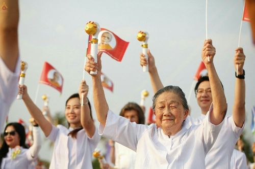 ภาพ No.19755:ประมวลภาพพิธีสถาปนามหาวิหารพระมงคลเทพมุนี (สด จนฺทสโร) ณ คลองบางนางแท่น