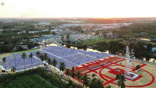 ภาพ No.19756:ประมวลภาพพิธีสถาปนามหาวิหารพระมงคลเทพมุนี (สด จนฺทสโร) ณ คลองบางนางแท่น