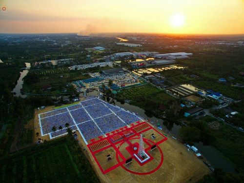 ภาพ No.19760:ประมวลภาพพิธีสถาปนามหาวิหารพระมงคลเทพมุนี (สด จนฺทสโร) ณ คลองบางนางแท่น