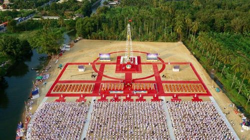 ภาพ No.19774:ประมวลภาพพิธีสถาปนามหาวิหารพระมงคลเทพมุนี (สด จนฺทสโร) ณ คลองบางนางแท่น