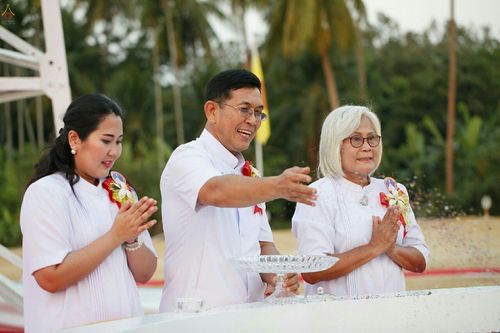 ภาพ No.19791:ประมวลภาพพิธีสถาปนามหาวิหารพระมงคลเทพมุนี (สด จนฺทสโร) ณ คลองบางนางแท่น