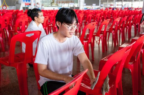 ภาพ No.59540:การอบรมอาสาสมัคร  เตรียมงานและจัดถวายภัตตาหาร แด่พระสังฆาธิการ 10,000 กว่าวัดทั่วประเทศ ในวันที่ 21-22 เมษายน พ.ศ.2567 เพื่องานวันคุ้มครองโลก จัดโดย ชมรมพุทธศาสตร์สากลฯ