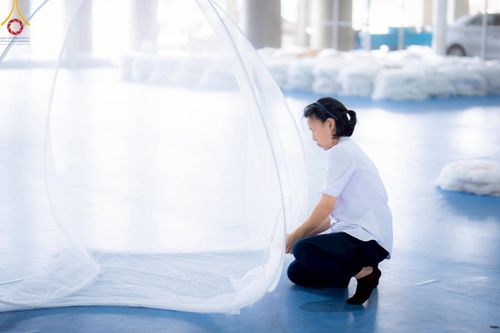 ภาพ No.218280:วันที่ 12-18 เมษายน พ.ศ. 2568 พระภิกษุและเจ้าหน้าที่อาสาสมัคร เตรียมพื้นที่ต้อนรับพักค้างพระสังฆาธิการ เนื่องในงานวันคุ้มครองโลก 22 เมษายน พ.ศ. 2568