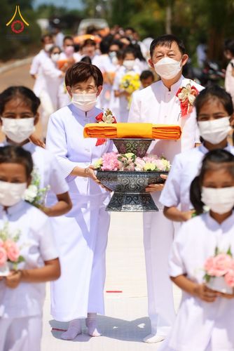 ภาพ No.76207:พิธีกลั่นแผ่นดินสร้างมหาเจดีย์ปัตตานี , พิธีตักบาตรแด่พระภิกษุสงฆ์ 159 รูป ,  พิธีทอดผ้าป่า , พิธีโปรยรัตนชาติ ,  พิธีจุดประทีปถวายเป็นพุทธบูชา ณ ศูนย์อบรมเยาวชนปัตตานี จ.ปัตตานี วันอาทิตย์ที่ 5 กุมภาพันธ์ พ.ศ.2566