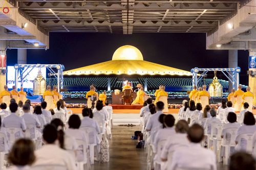 ภาพ No.241197:วันพุธที่ 27 สิงหาคม พ.ศ. 2568 พิธีฉลองชัยสวดมนต์ บทธัมมจักกัปปวัตตนสูตร ครบ 7,650,575,757 จบ ในวันธรรมชัย วัดพระธรรมกาย