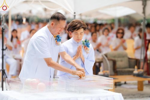 ภาพ No.141647:พิธีประดิษฐานลูกนิมิตมหาสมบัติ  ผูกสีมา สถาปนาอุโบสถ "บูชาธรรม 80 ปี หลวงพ่อธัมมชโย" ณ วัดพระธรรมกายโทชิหงิ ประเทศญี่ปุ่น วันอาทิตย์ที่ 16 มิถุนายน พ.ศ. 2567