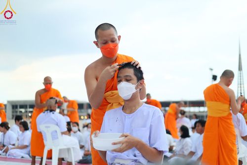ภาพ No.99947:พิธีปลงผมธรรมทายาท โครงการอุปสมบทบูชาธรรมมหาปูชนียาจารย์ พ.ศ. 2566 ณ ลานธรรม มหาวิหารคด 8-9 ศูนย์อบรมวัดพระธรรมกาย วันอาทิตย์ที่ 3 ธันวาคม พ.ศ. 2566