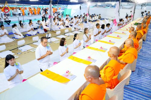 ภาพ No.118882:พิธีถวายภัตตาหารเป็นสังฆทาน แด่คณะพระธรรมยาตรา ปีที่ 12 วันที่ 26 มกราคม พ.ศ. 2567 ณ อนุสรณ์สถานบางปลา จ.นครปฐม