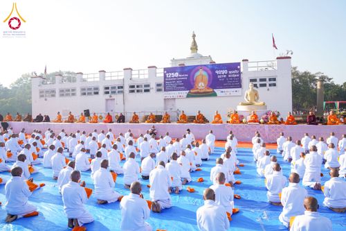 ภาพ No.130480:พิธีบรรพชาธรรมทายาท ในโครงการบรรพชา 1,250 รูป ณ แดนประสูติ สวนลุมพินี ประเทศเนปาล วันที่ 9 มีนาคม พ.ศ. 2567
