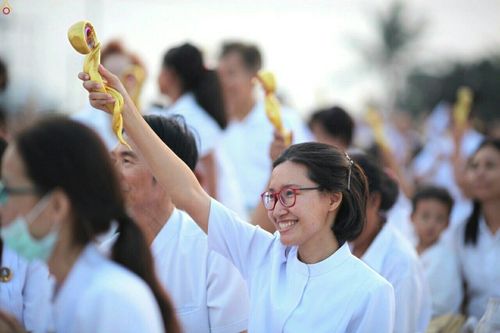 ภาพ No.23202:พิธีตอกเสาเข็มมงคล "มหาสุวรรณรัตนอินทขิล" สถาปนาสร้างอนุสรณ์สถาน มหาวิหารพระมงคลเทพมุนี สถานที่เผยแผ่ธรรมครั้งแรก ที่วัดบางปลา