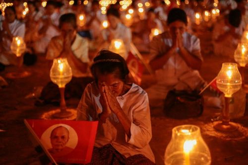 ภาพ No.23227:พิธีตอกเสาเข็มมงคล "มหาสุวรรณรัตนอินทขิล" สถาปนาสร้างอนุสรณ์สถาน มหาวิหารพระมงคลเทพมุนี สถานที่เผยแผ่ธรรมครั้งแรก ที่วัดบางปลา