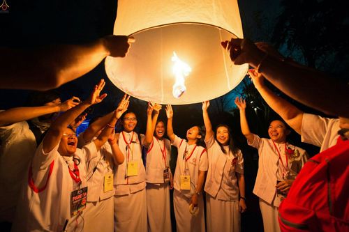 ภาพ No.24244:วิสาขบูชา ณ บรมพุทโธ ประเทศอินโดนีเซีย