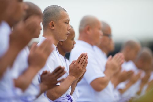 ภาพ No.37942:พิธีเวียนประทักษิณและวันทามหาธรรมกายเจดีย์