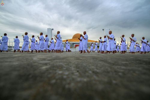 ภาพ No.24418:พิธีบรรพชาอุปสมบทหมู่ธรรมทายาท รุ่นเข้าพรรษา ปี 2559