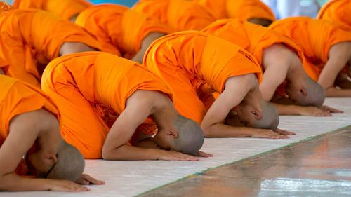 ภาพ No.24430:พิธีบรรพชาอุปสมบทหมู่ธรรมทายาท รุ่นเข้าพรรษา ปี 2559