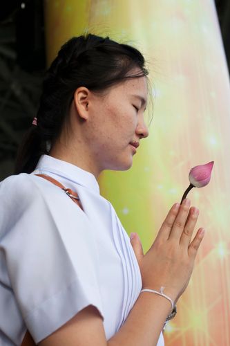 ภาพ No.38012:ตักบาตรพระบวชแสนเข้าพรรษา