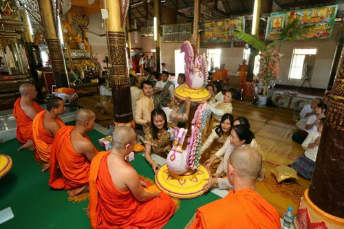 ภาพ No.27015:พิธีทอดกฐินธรรมชัย ณ วัดสามัคคีสวนดอก เอิ่งกาดเต่า นครเชียงตุง สาธารณรัฐแห่งสหภาพเมียนมาร์