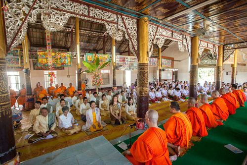 ภาพ No.27017:พิธีทอดกฐินธรรมชัย ณ วัดสามัคคีสวนดอก เอิ่งกาดเต่า นครเชียงตุง สาธารณรัฐแห่งสหภาพเมียนมาร์