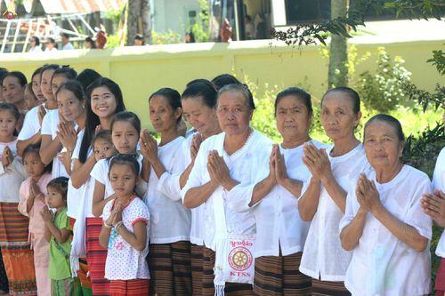 ภาพ No.27032:พิธีทอดกฐินธรรมชัย ณ วัดสามัคคีสวนดอก เอิ่งกาดเต่า นครเชียงตุง สาธารณรัฐแห่งสหภาพเมียนมาร์