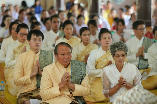 ภาพ No.27035:พิธีทอดกฐินธรรมชัย ณ วัดสามัคคีสวนดอก เอิ่งกาดเต่า นครเชียงตุง สาธารณรัฐแห่งสหภาพเมียนมาร์