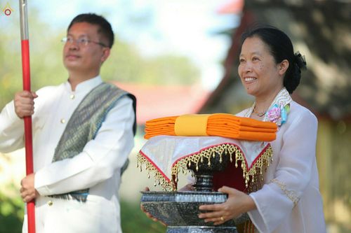 ภาพ No.27065:พิธีทอดกฐินธรรมชัย ณ วัดสามัคคีสวนดอก เอิ่งกาดเต่า นครเชียงตุง สาธารณรัฐแห่งสหภาพเมียนมาร์