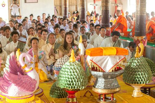 ภาพ No.27073:พิธีทอดกฐินธรรมชัย ณ วัดสามัคคีสวนดอก เอิ่งกาดเต่า นครเชียงตุง สาธารณรัฐแห่งสหภาพเมียนมาร์