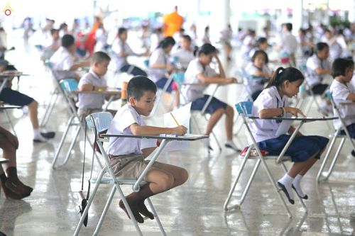 ภาพ No.26978:พิธีสอบธรรมสนามหลวง ธรรมศึกษา ณ วัดพระธรรมกาย ประจำปี พ.ศ. 2559