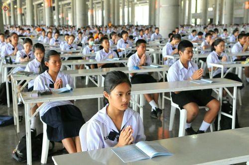 ภาพ No.27005:พิธีสอบธรรมสนามหลวง ธรรมศึกษา ณ วัดพระธรรมกาย ประจำปี พ.ศ. 2559