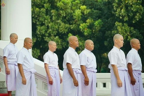 ภาพ No.27149:พิธีบรรพชาอุปสมบทหมู่นาคธรรมทายาทบูชาธรรมพระราชภาวนาจารย์เพื่อน้อมถวายเป็นพระราชกุศล