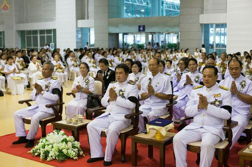 ภาพ No.27255:พิธีสวดพระพุทธมนต์ บำเพ็ญจิตภาวนาครบรอบปัญญาสมวาร (๕๐ วัน)