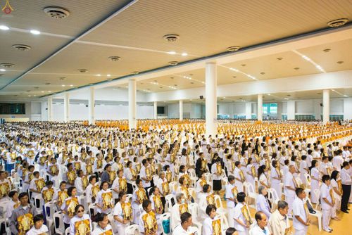 ภาพ No.27263:พิธีสวดพระพุทธมนต์ บำเพ็ญจิตภาวนาครบรอบปัญญาสมวาร (๕๐ วัน)