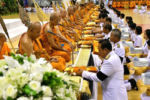 ภาพ No.27269:พิธีสวดพระพุทธมนต์ บำเพ็ญจิตภาวนาครบรอบปัญญาสมวาร (๕๐ วัน)