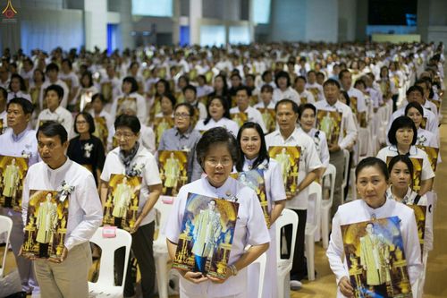 ภาพ No.27276:พิธีสวดพระพุทธมนต์ บำเพ็ญจิตภาวนาครบรอบปัญญาสมวาร (๕๐ วัน)