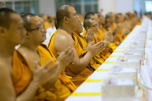 ภาพ No.27278:พิธีสวดพระพุทธมนต์ บำเพ็ญจิตภาวนาครบรอบปัญญาสมวาร (๕๐ วัน)