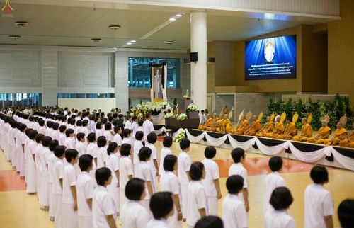 ภาพ No.27283:พิธีสวดพระพุทธมนต์ บำเพ็ญจิตภาวนาครบรอบปัญญาสมวาร (๕๐ วัน)